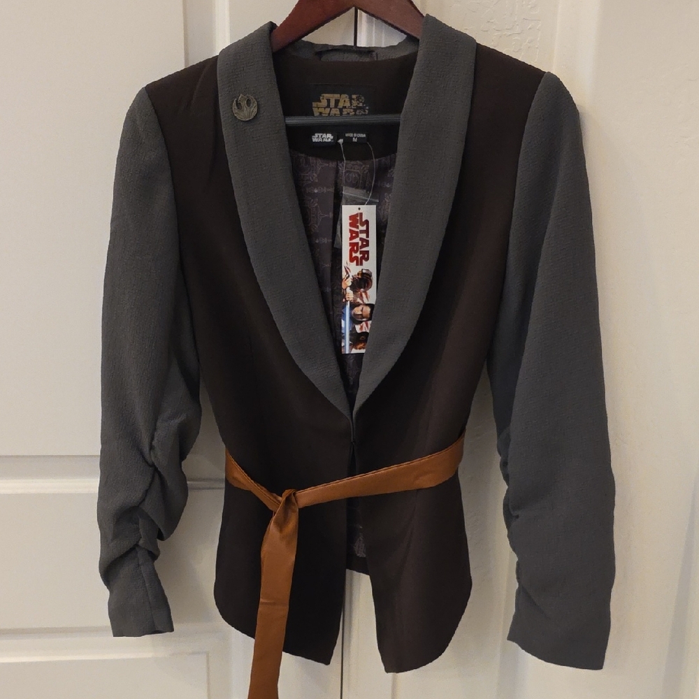 Star Wars Gray and Brown Rey Women's Blazer